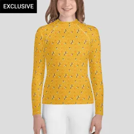 Honeycomb Youth Rash Guard (POD)