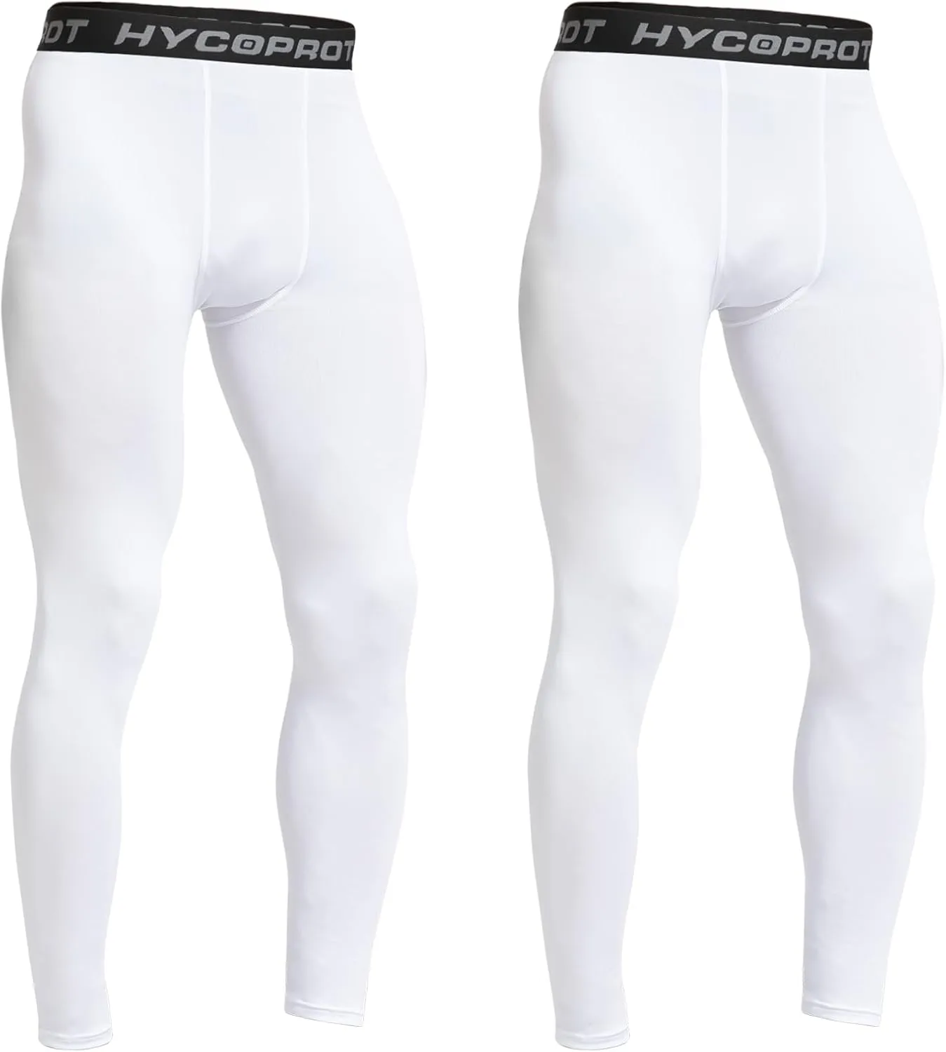 HYCOPROT Men's Compression Pants, Athletic Leggings Base Layer Cool Dry Workout Tights for Running Yoga Gym Basketball
