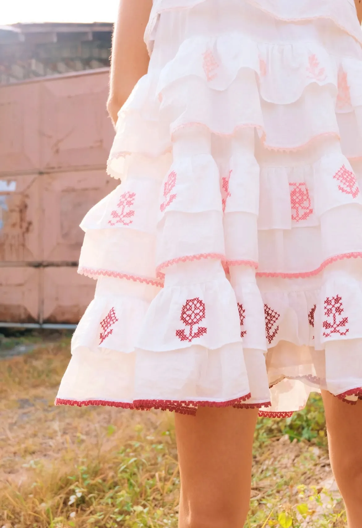 INNIKA CHOO~ Cross stitch mini dress