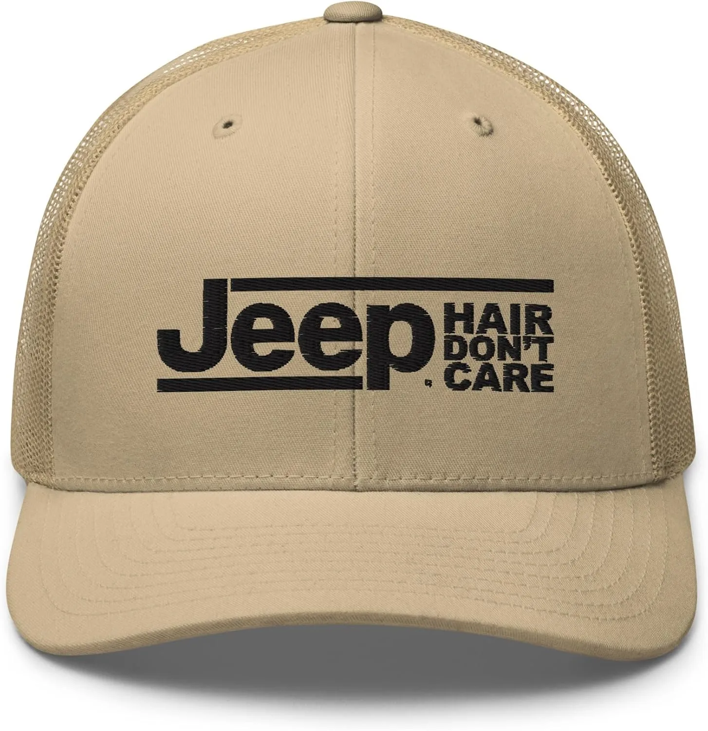Jeep Hair Dont Care Retro Trucker Hat - Officially Licensed