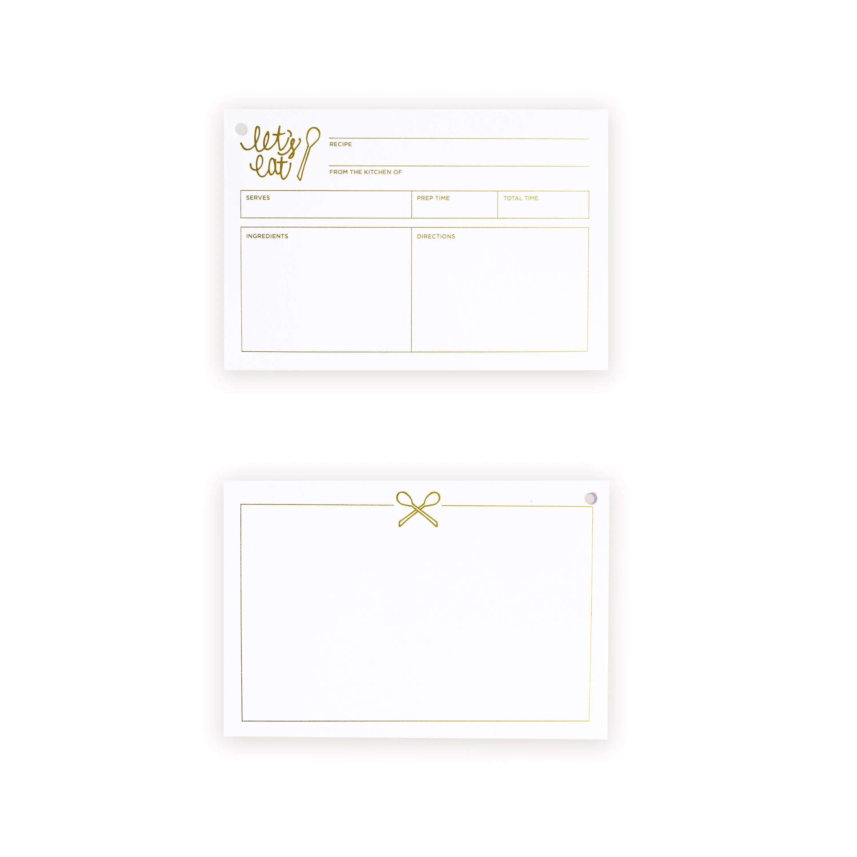 let's eat recipe card refill