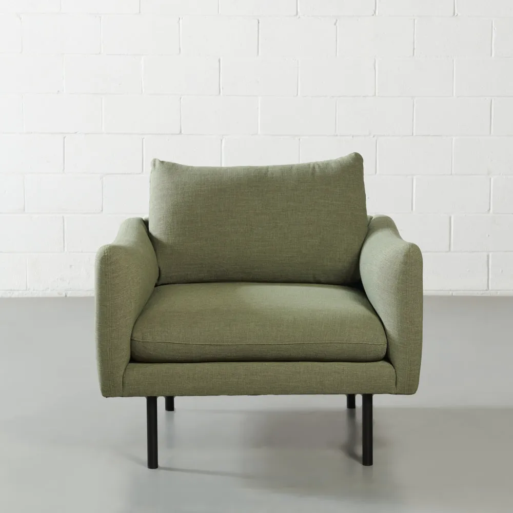 MAPLETON - Green Fabric Chair
