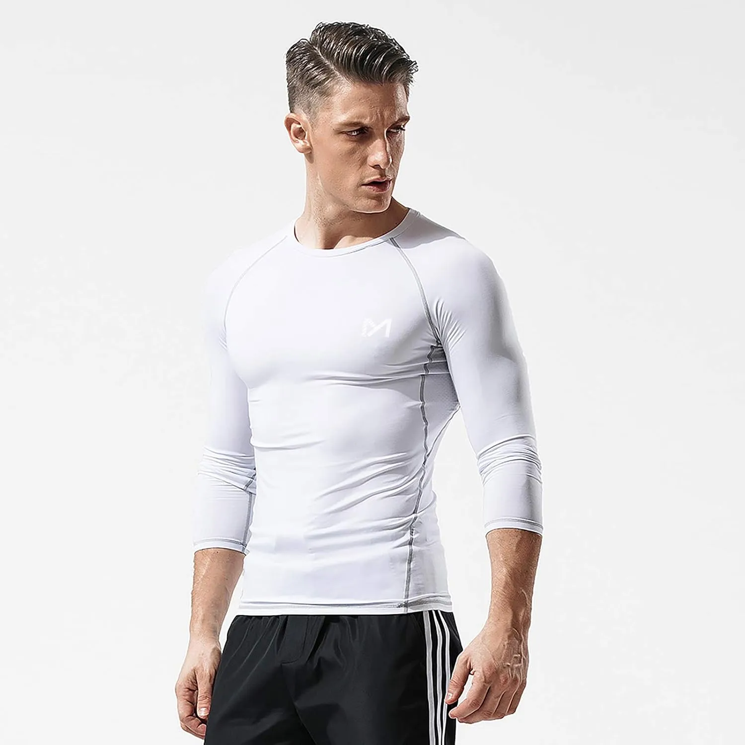 Men's Compression Long Sleeve Athletic Workout Shirt