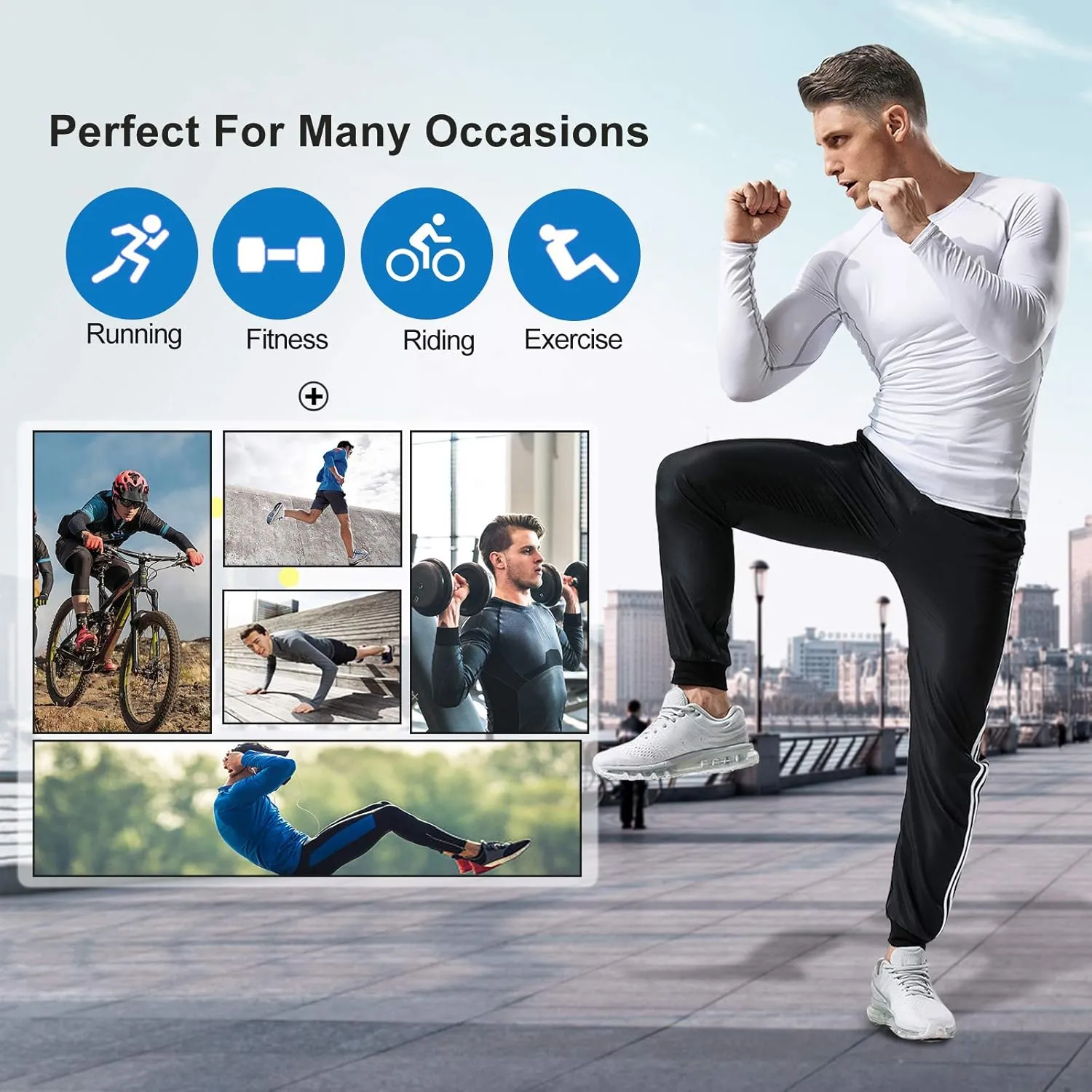Men's Compression Long Sleeve Athletic Workout Shirt