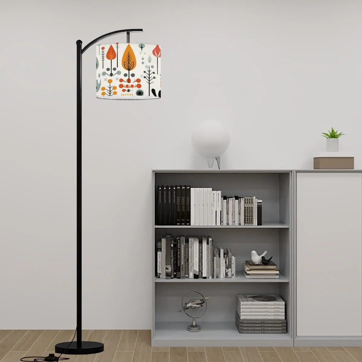 Mid Century Modern Scandi Modern Danish Designed Arc Floor Lamp
