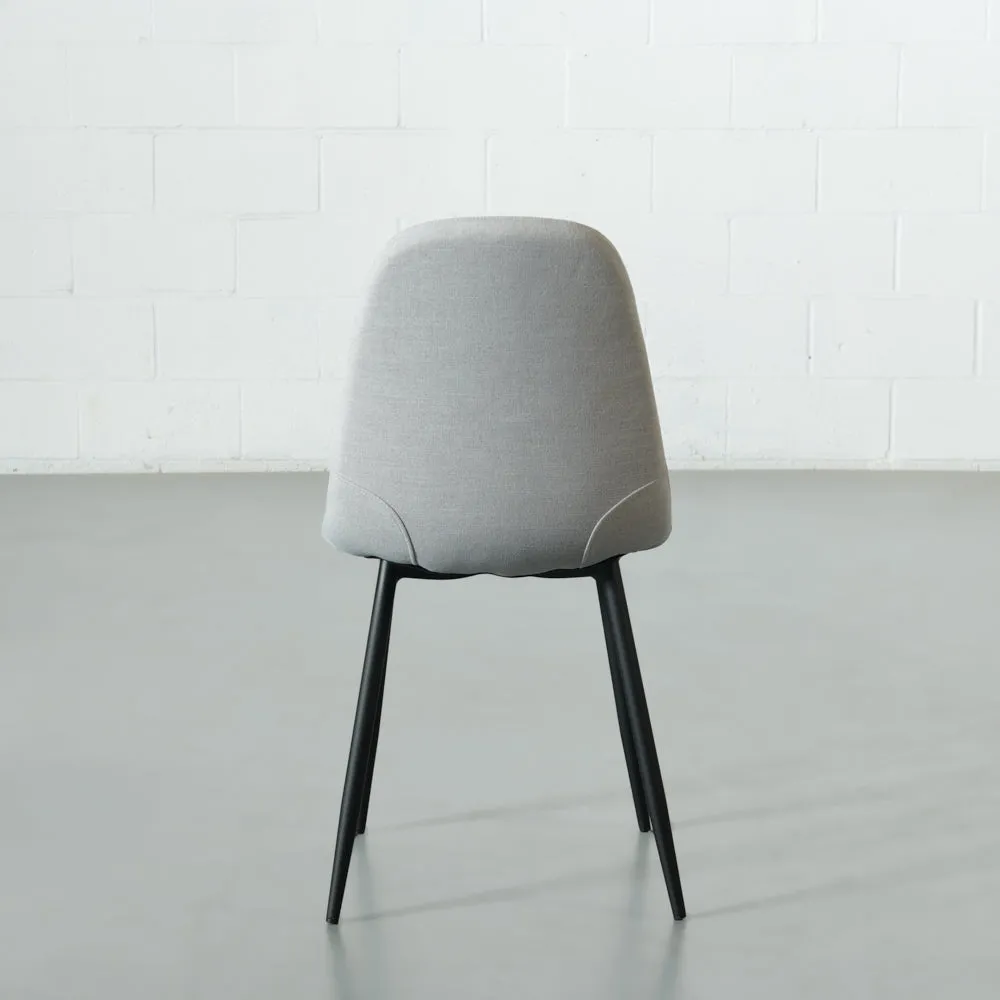 MILAN - Grey Fabric Dining Chair