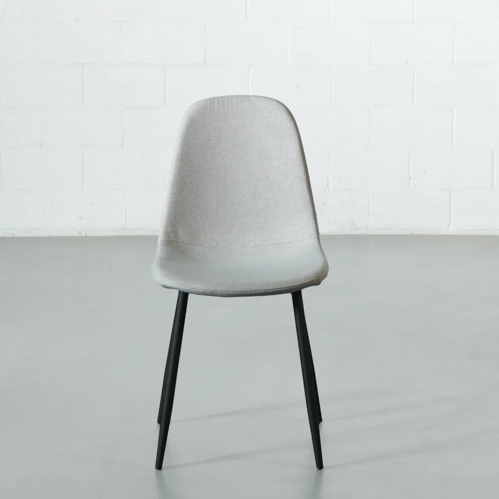 MILAN - Grey Fabric Dining Chair