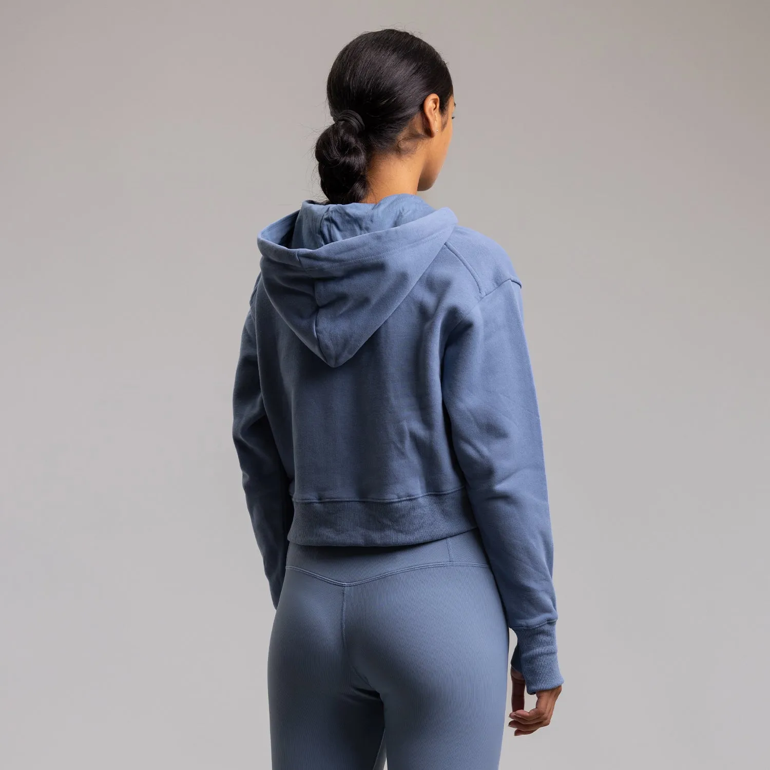 Morris 75 Zip Crop Hood - Women's ELEMENTAL BLUE