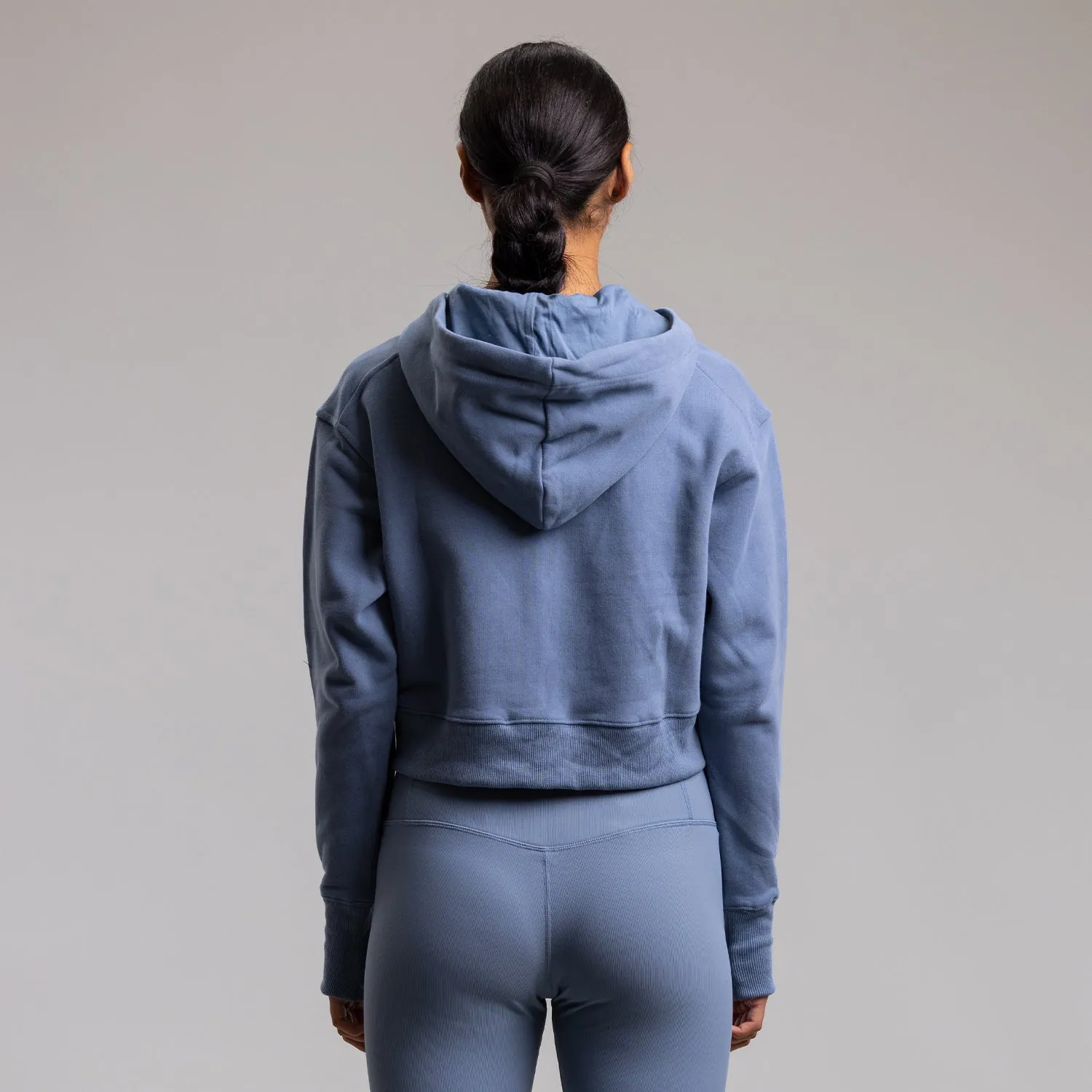 Morris 75 Zip Crop Hood - Women's ELEMENTAL BLUE