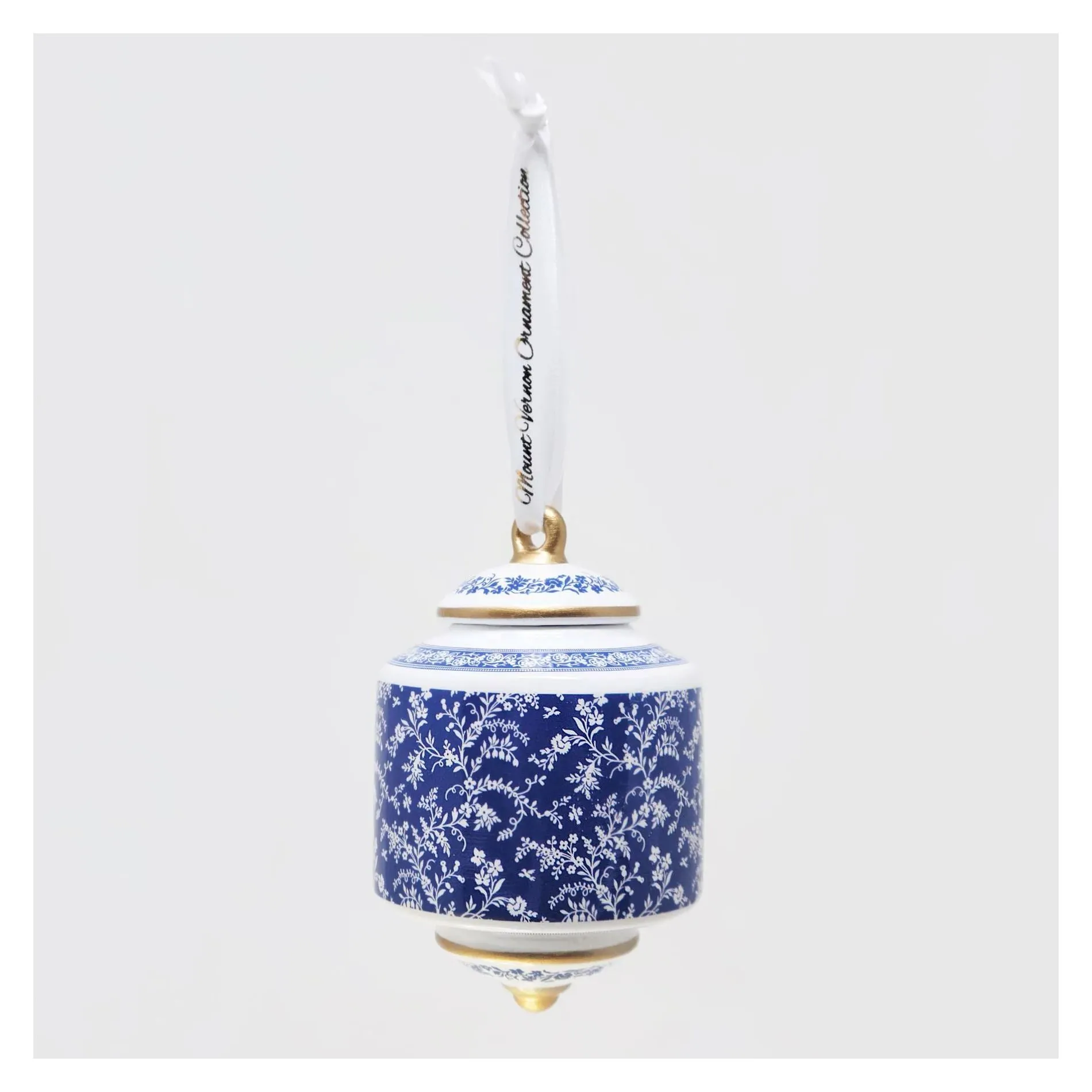 MV Ornament Collection - Porcelain Blue Room Cylinder