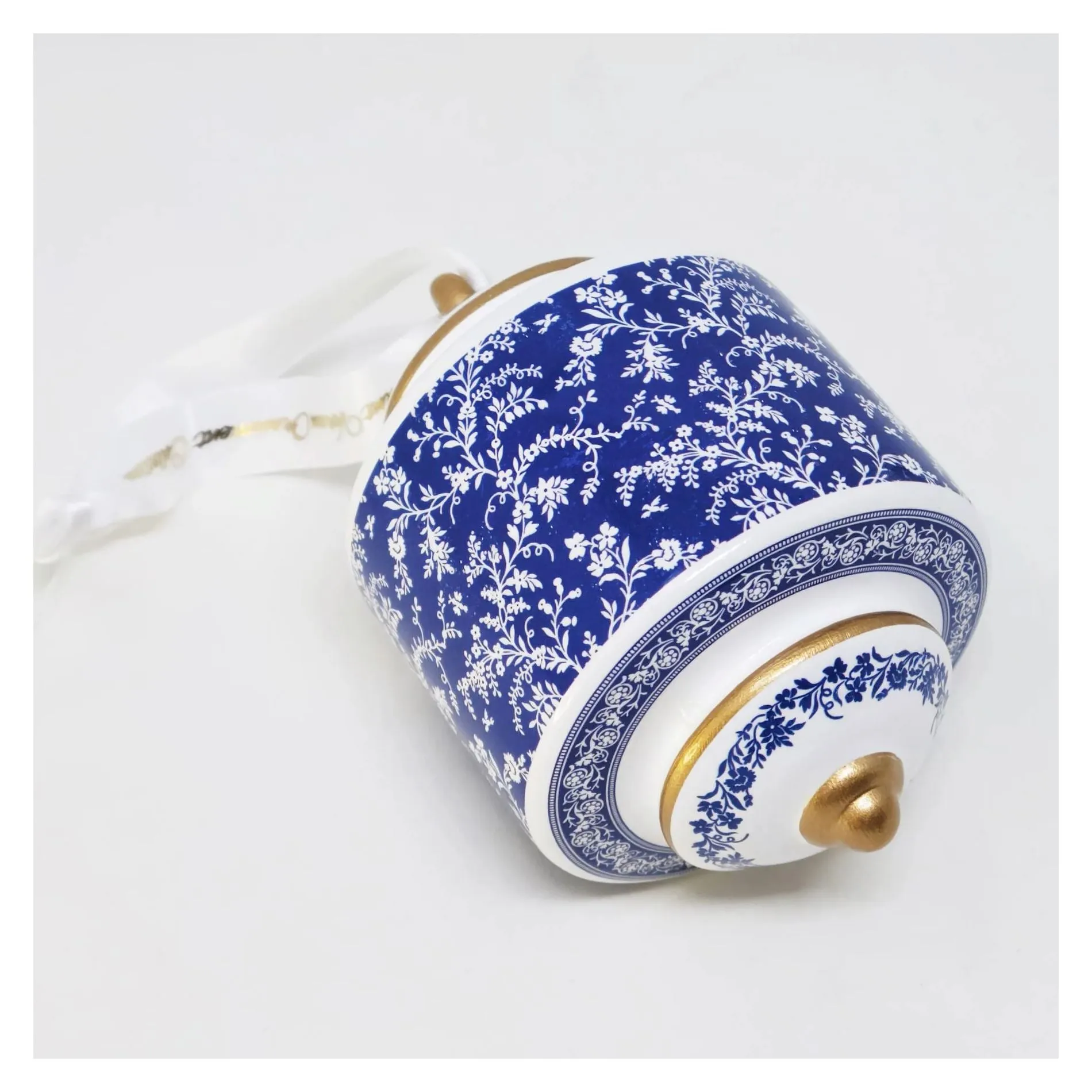 MV Ornament Collection - Porcelain Blue Room Cylinder