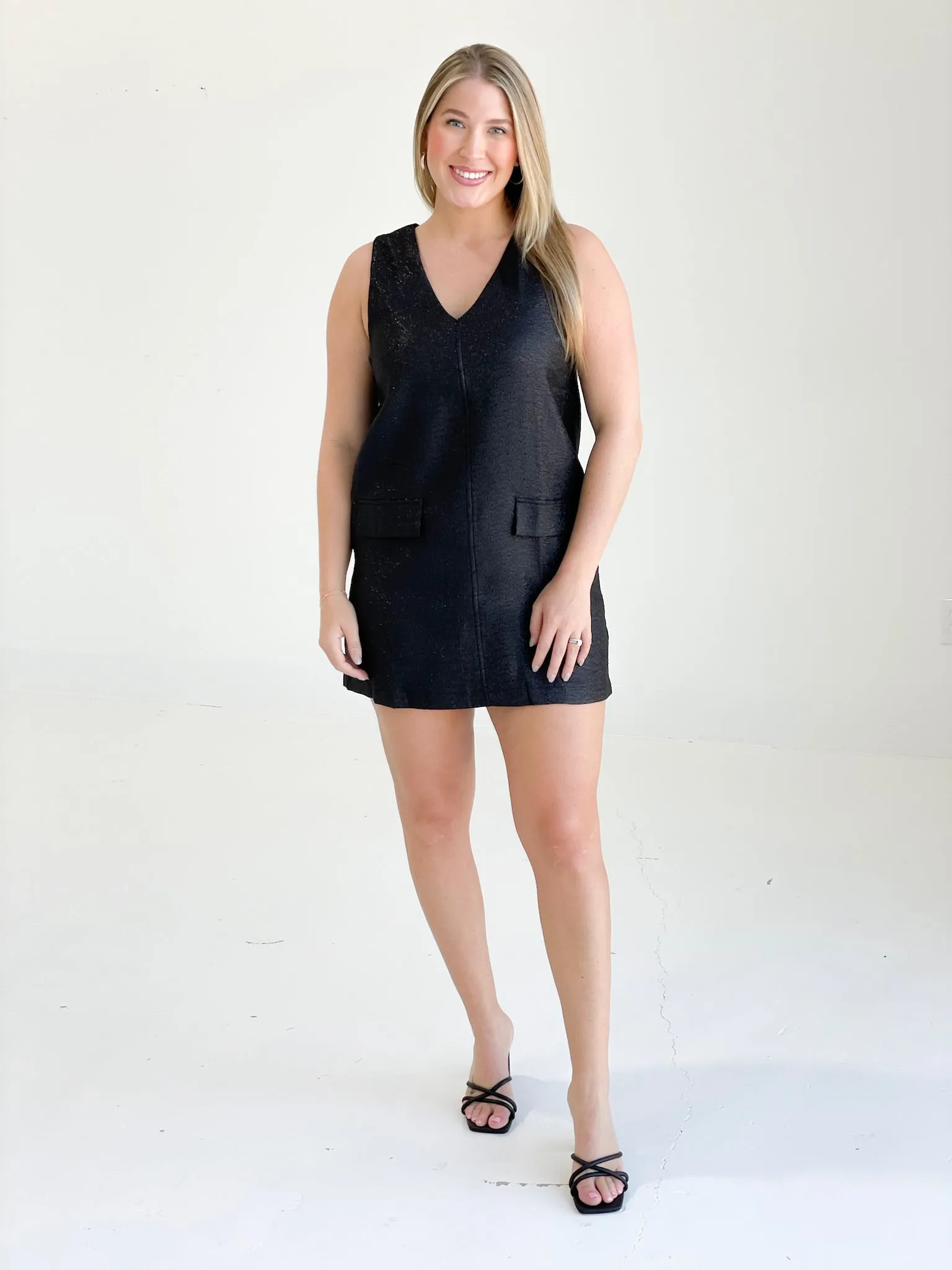 Night Walk Mini Dress - Black