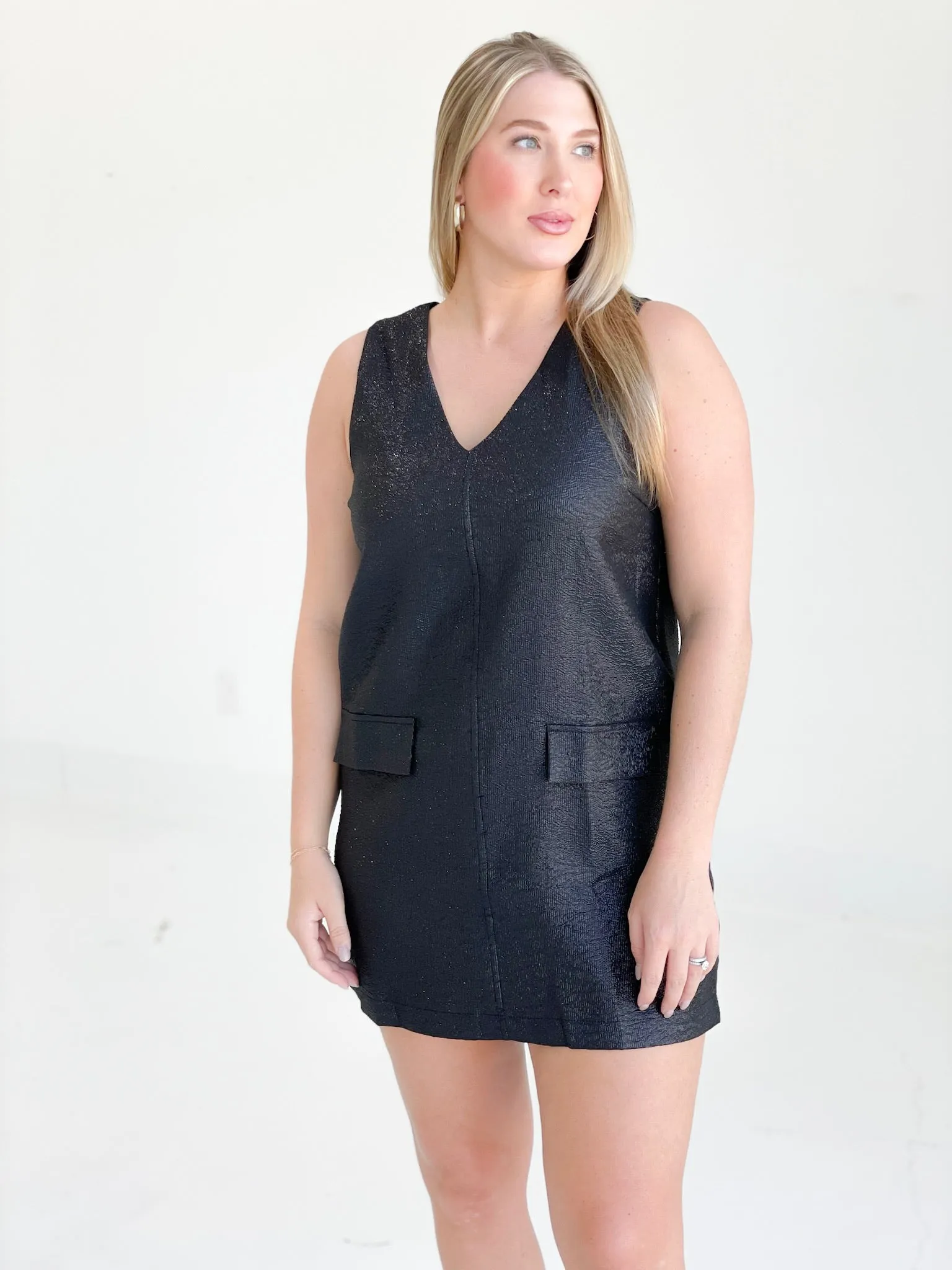 Night Walk Mini Dress - Black