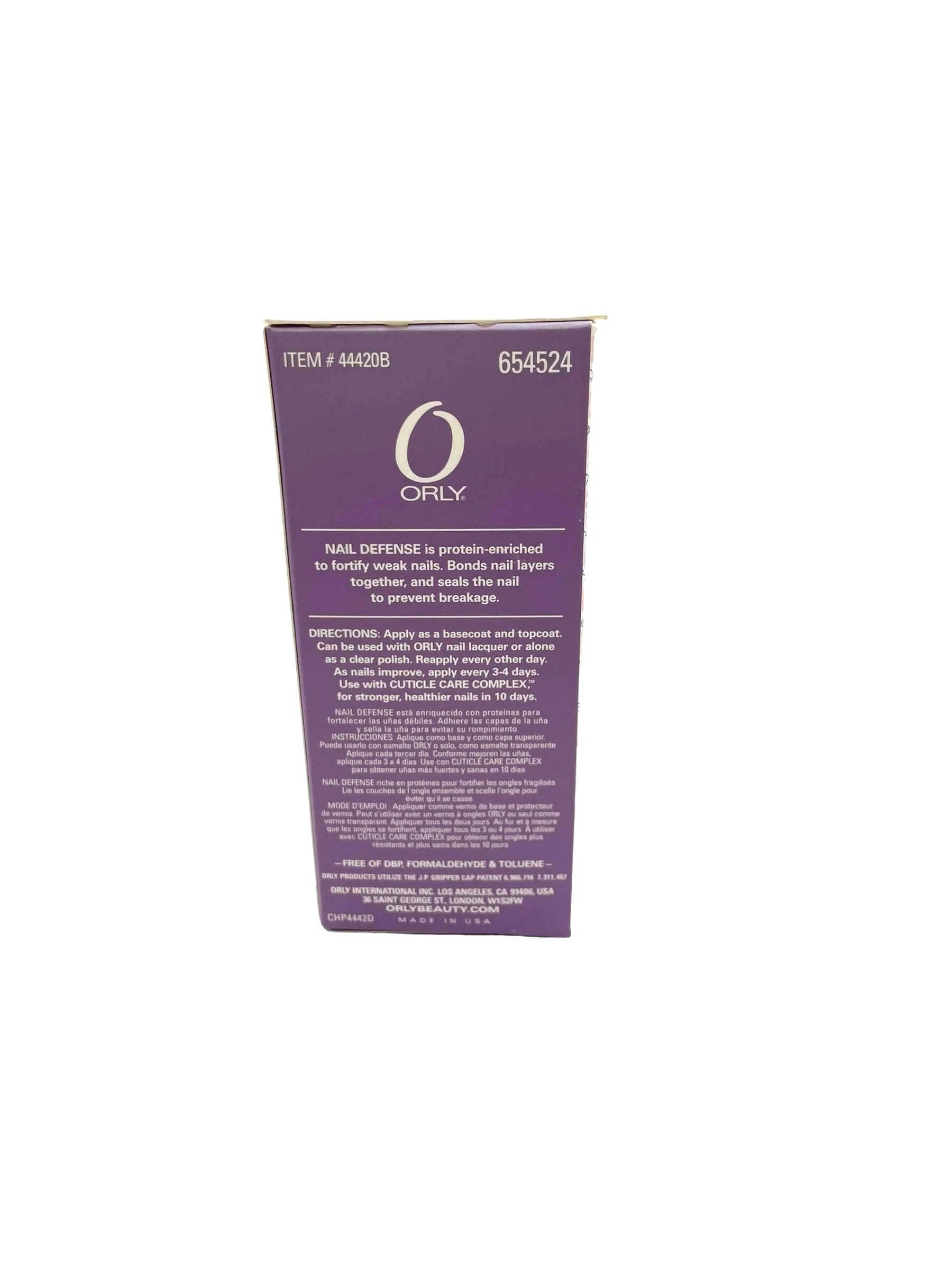 Orly Nail Defense Protein Base Coat 0.5 oz.
