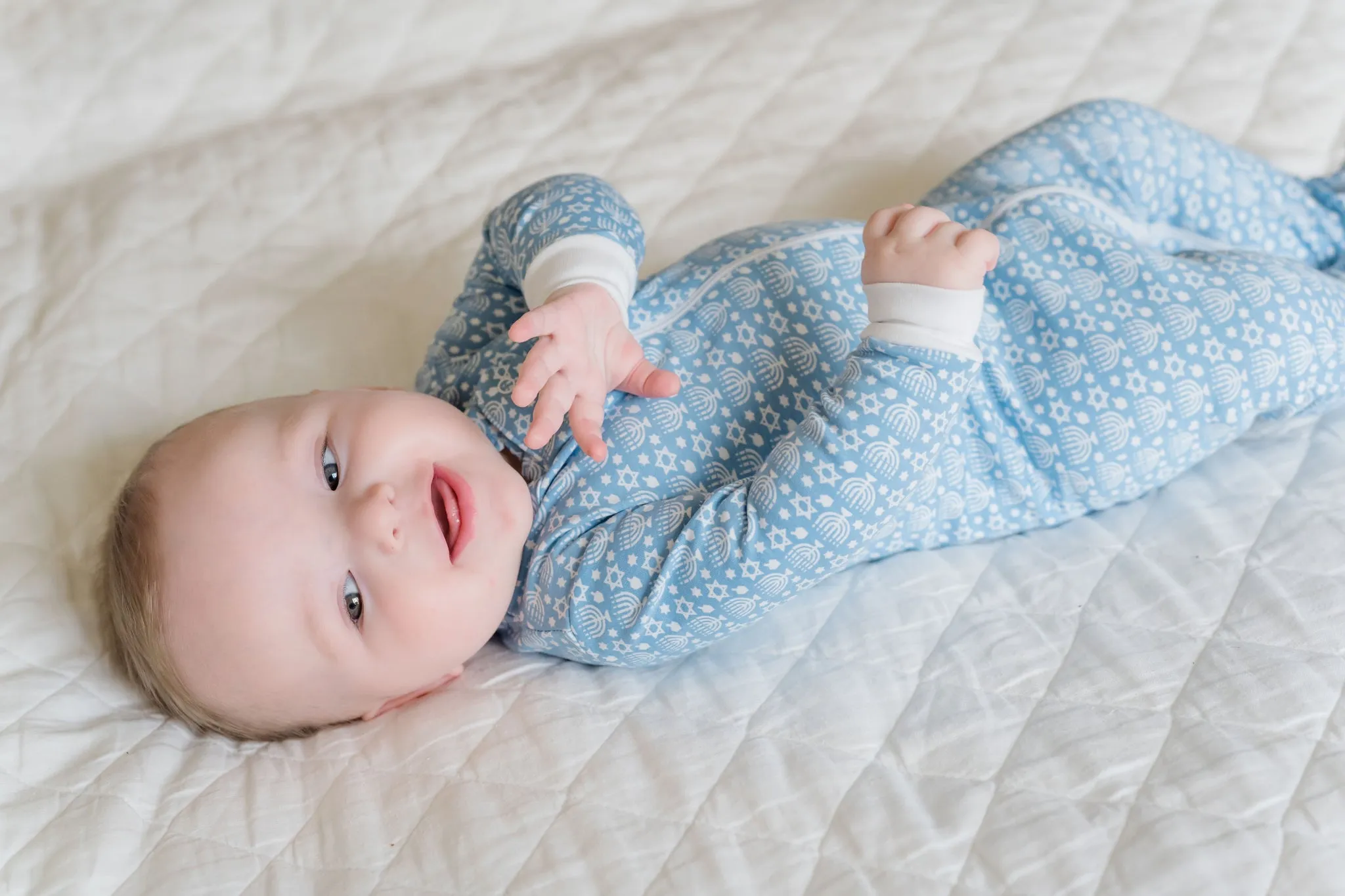 Parker Zipper Footie | Hanukkah (0-3M, 3-6M, 6-9M, 9-12M)