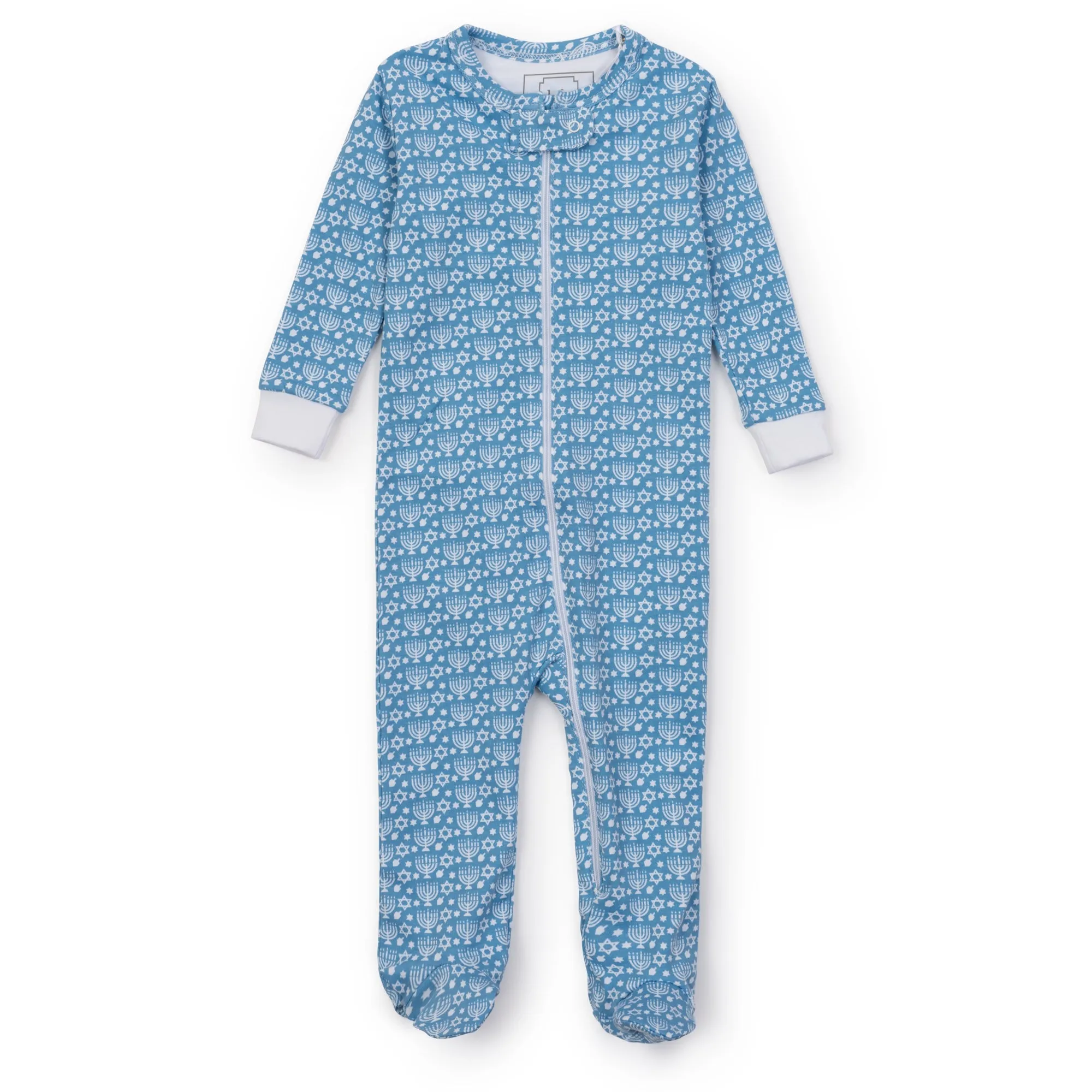 Parker Zipper Footie | Hanukkah (0-3M, 3-6M, 6-9M, 9-12M)