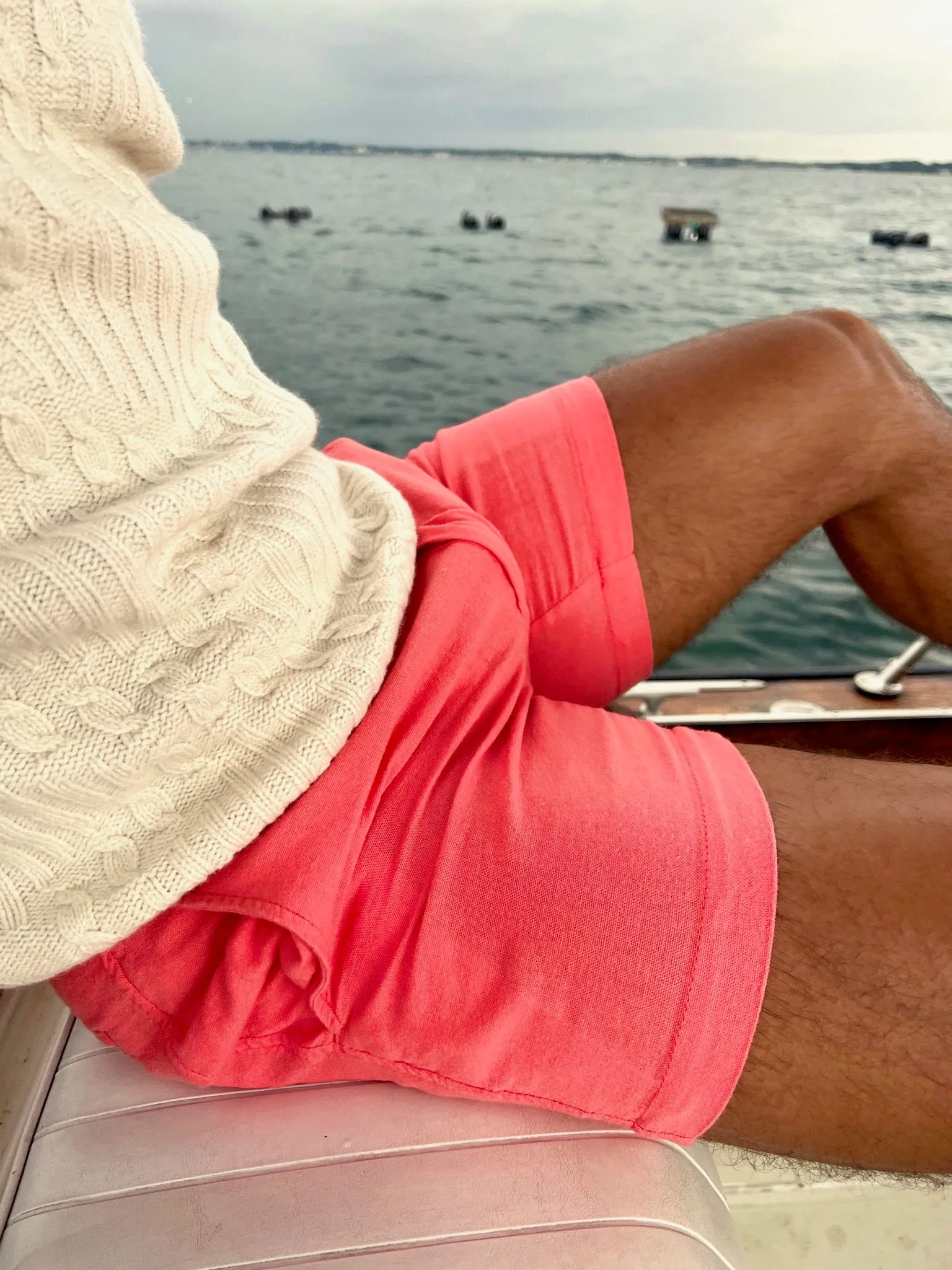 peachy pie linen short