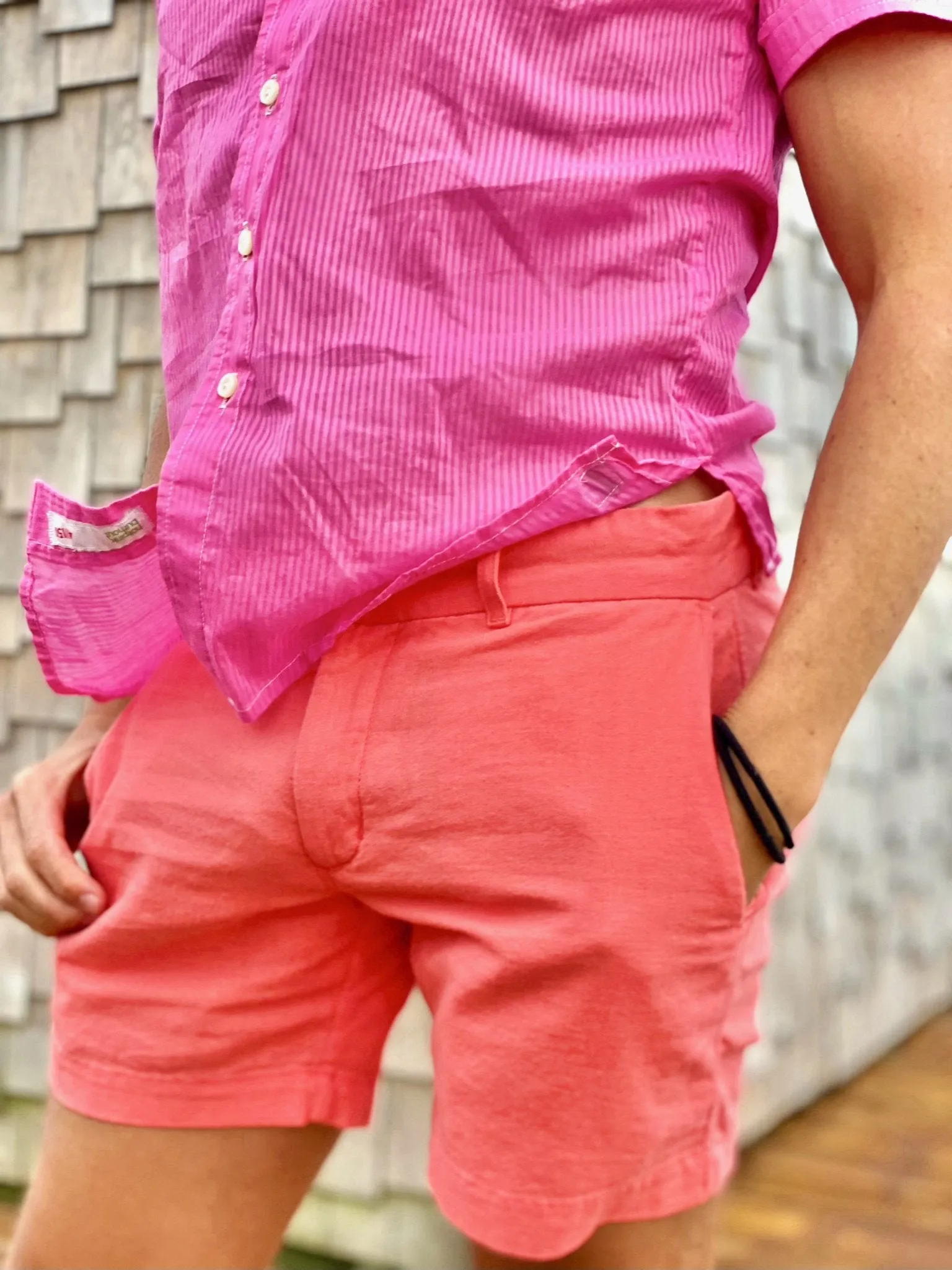 peachy pie linen short