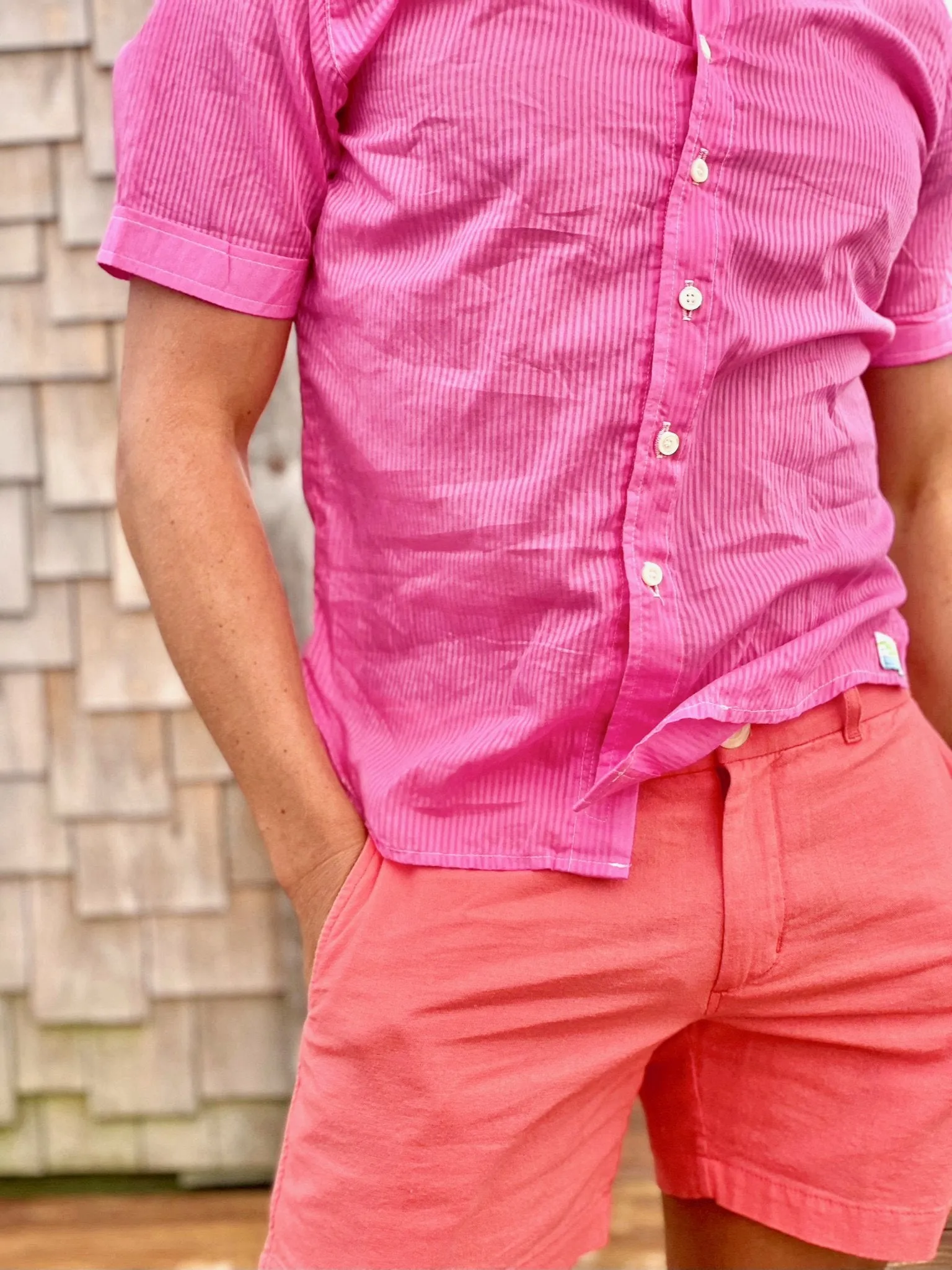 peachy pie linen short