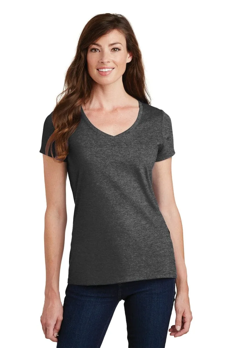 Port & Company ®  Ladies Fan Favorite V-Neck Tee. LPC450V, Traditional Colors