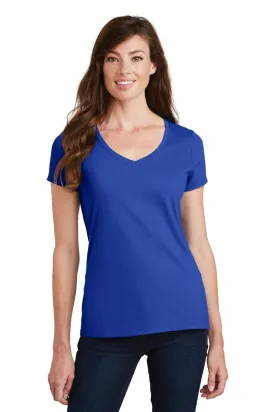 Port & Company ®  Ladies Fan Favorite V-Neck Tee. LPC450V, Traditional Colors