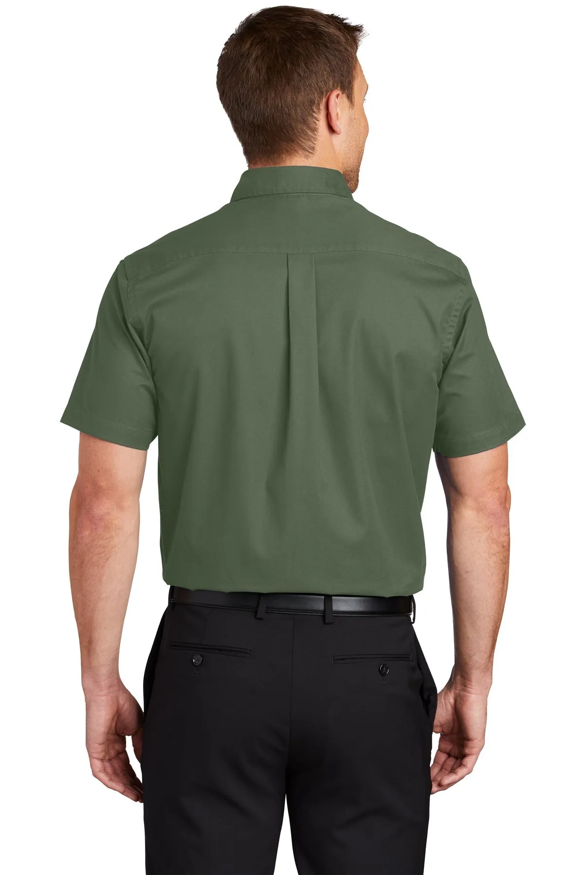 Port Authority Tall Short Sleeve Custom Easy Care Shirts, Clover Green