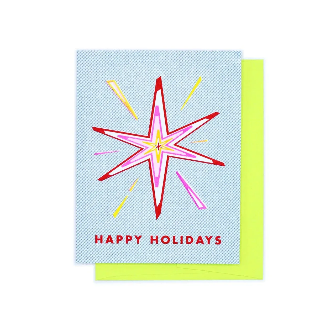 "Happy Holidays" Star Card