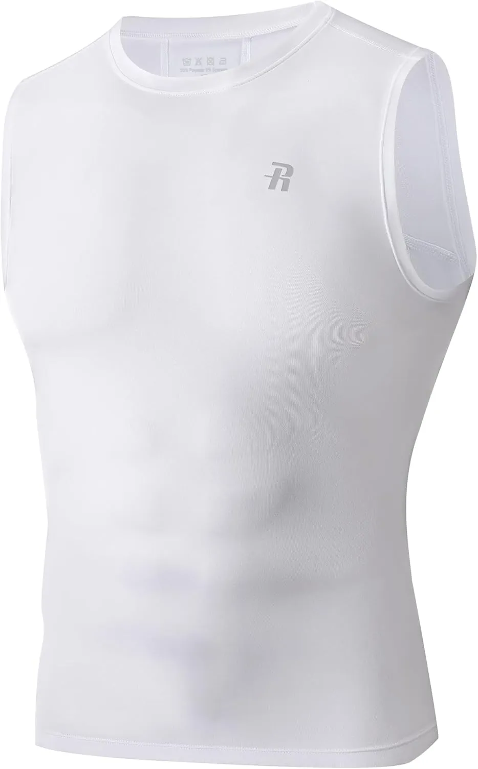 Runhit Sleeveless Compression Shirt Men Athletic Base Layer Shirts