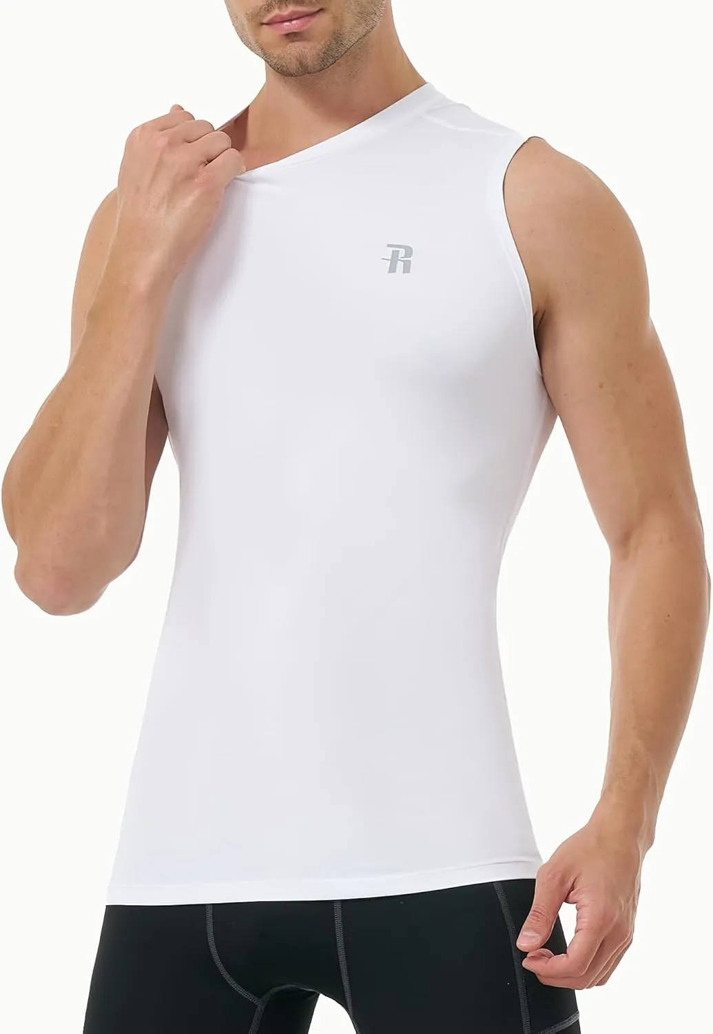 Runhit Sleeveless Compression Shirt Men Athletic Base Layer Shirts