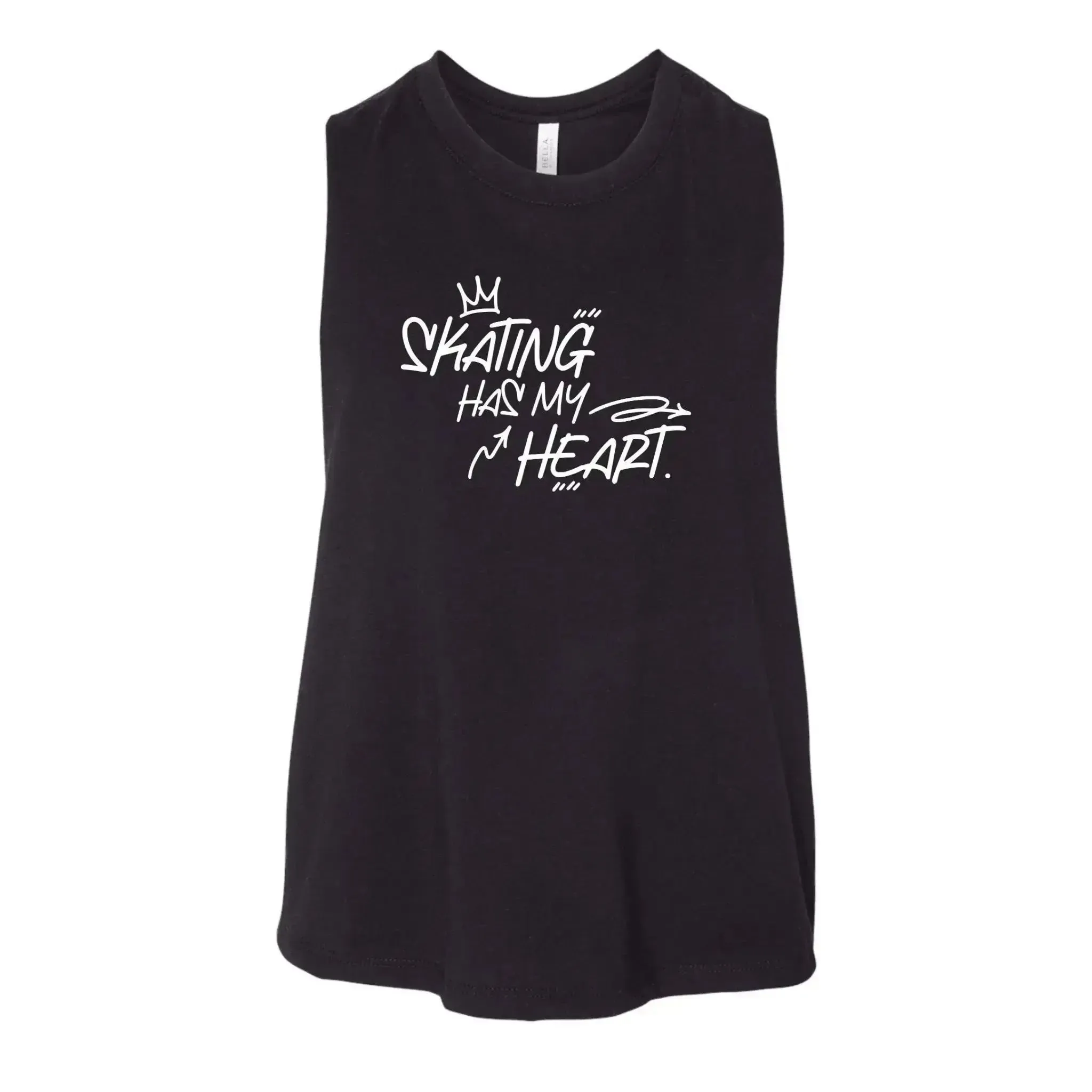 Skating Has My Heart Racerback Crop