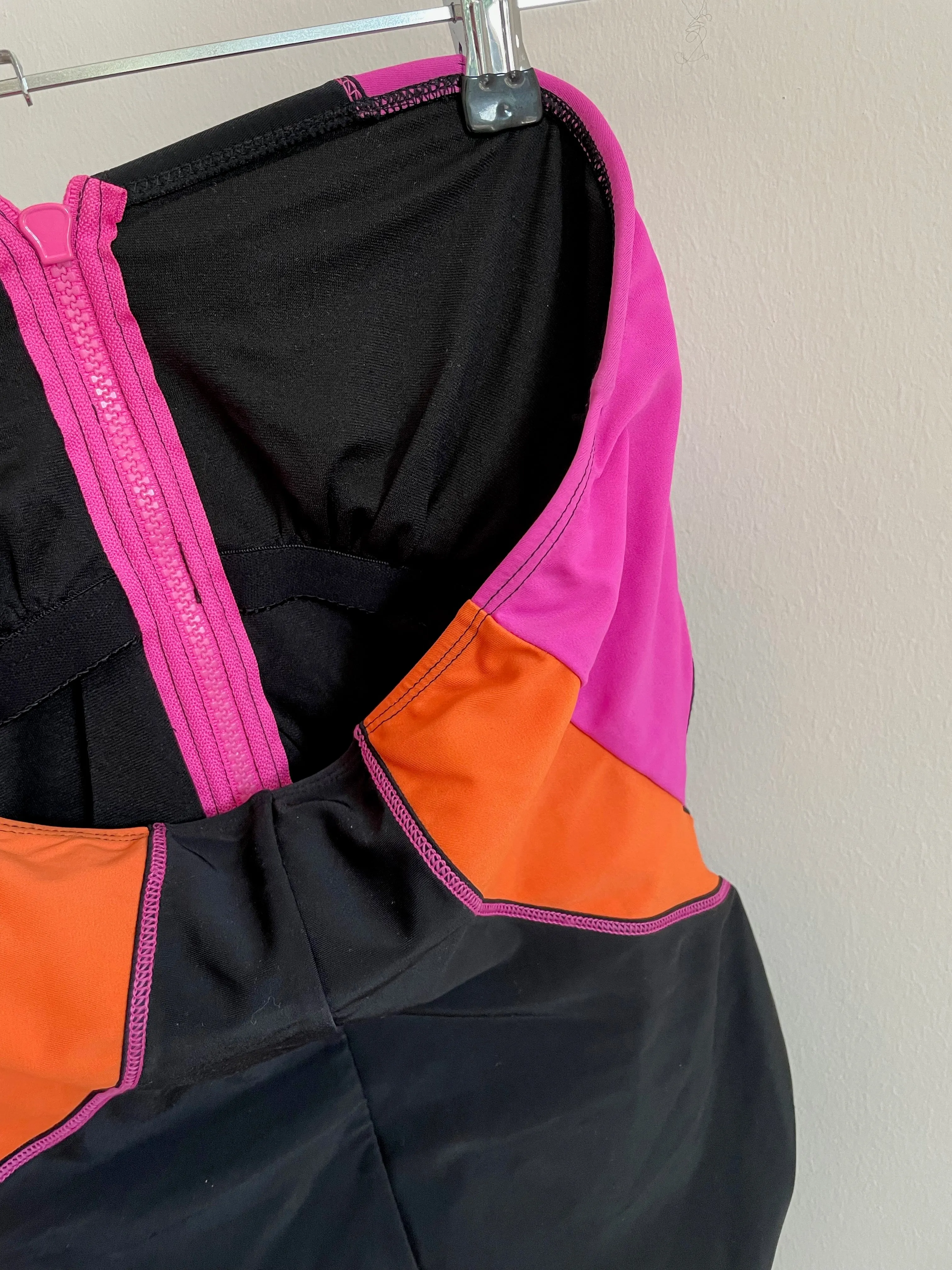 Strapless Zipper Bathing Suit
