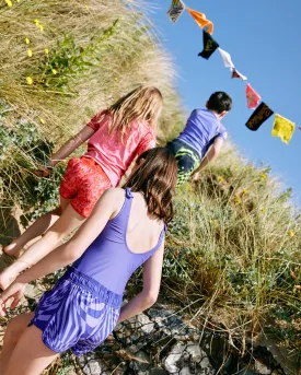 Sunny Hardskate - Recycled Kids Swimsuit - Purple