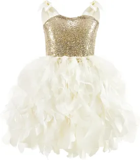 Suppromo Tutu Dress for Girls Sparkly Sequin Tulle Princess Birthday Party Prom Outfit Toddler Girls Sneaker Ball Gown Dress