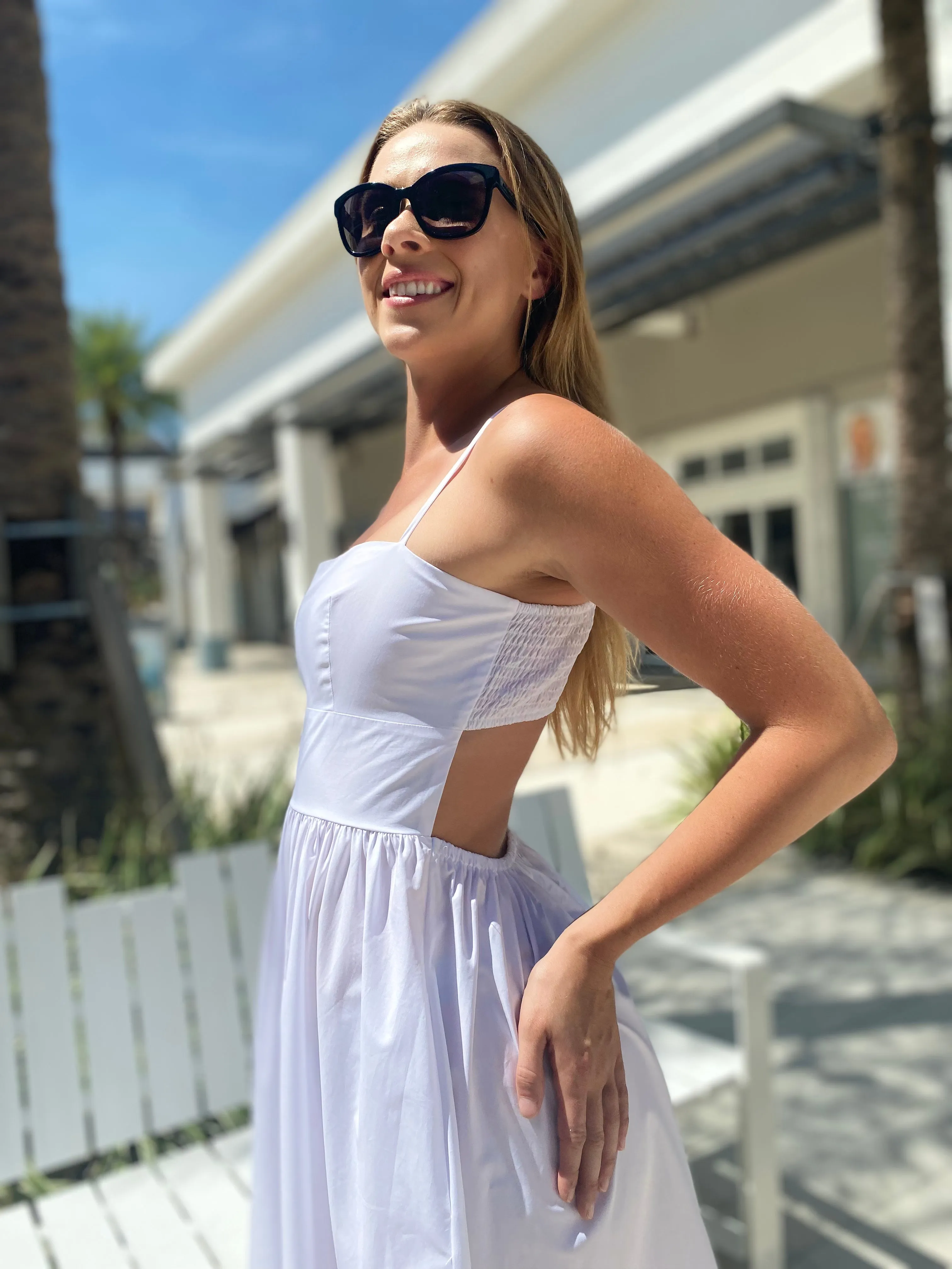 Susana Monaco Open Back Dress Sugar