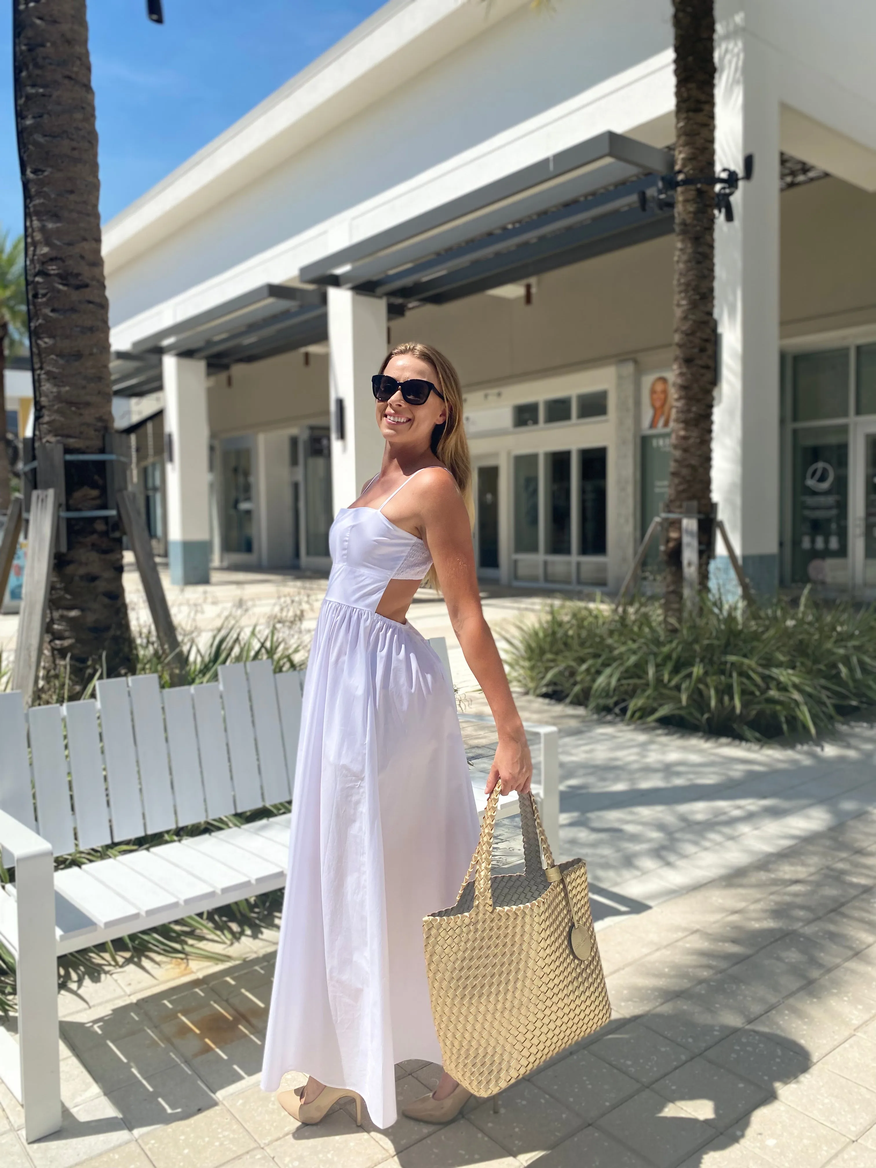 Susana Monaco Open Back Dress Sugar