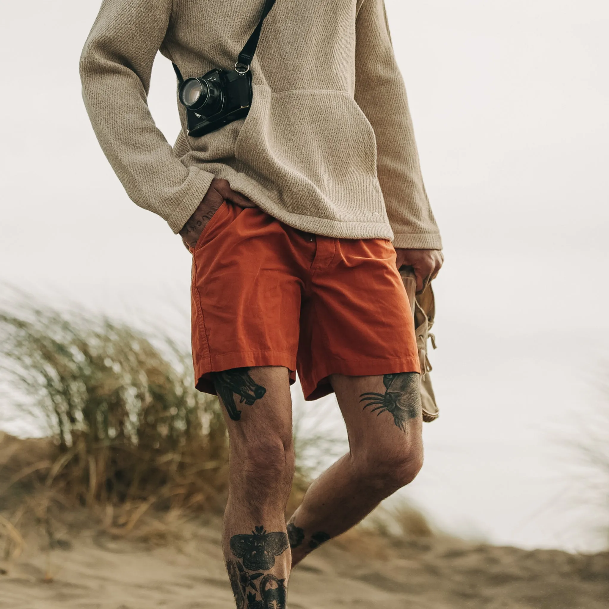 The Apres Short in Rust Pinwale