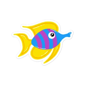 Tropical Fish Sticker (FREE SHIPPING)