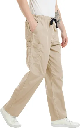 VOGRYE Scrub Pants for Men - Pants with 7 Pockets Waistband, Anti-Wrinkle Scrubs for Men