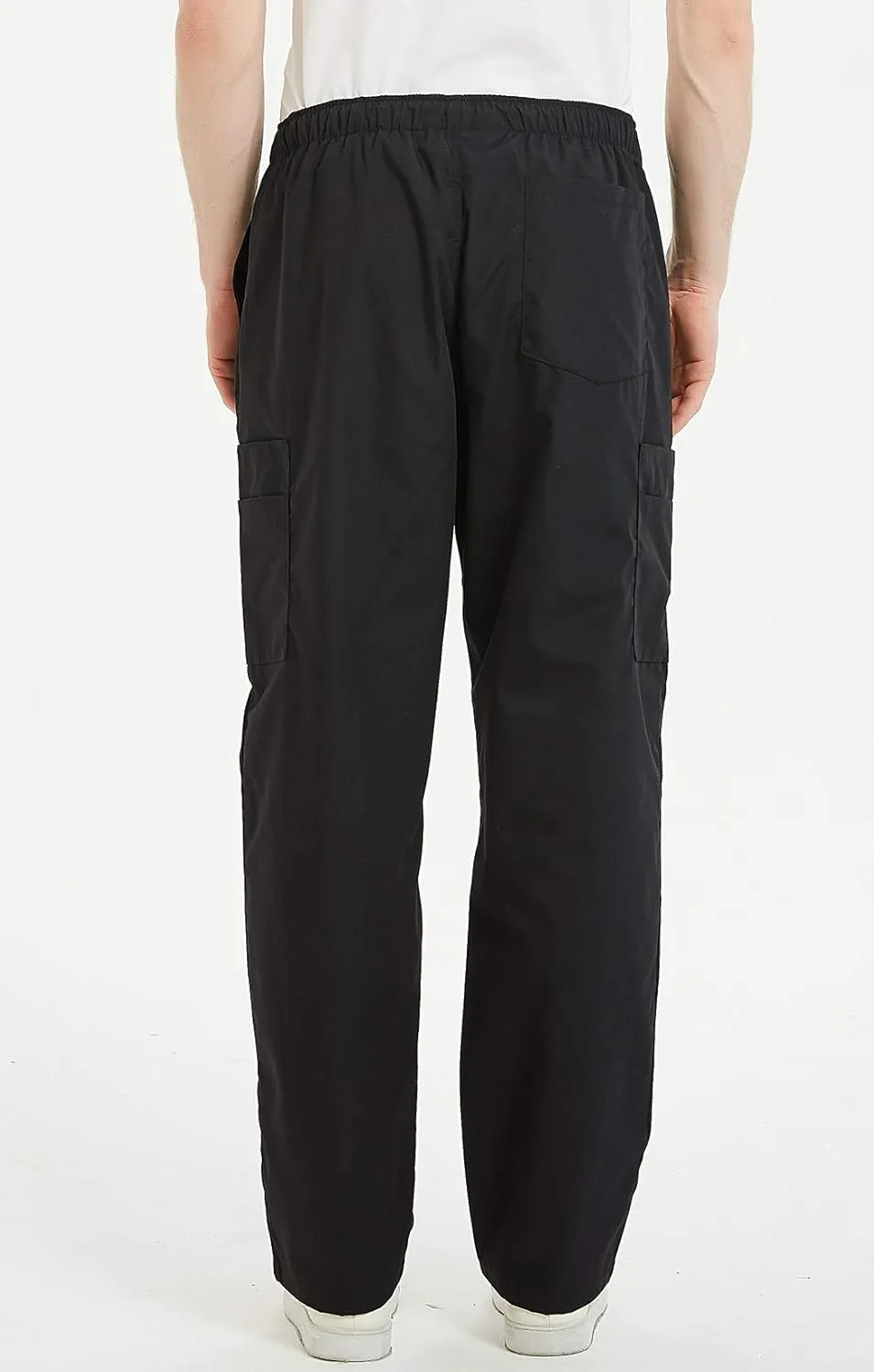 VOGRYE Scrub Pants for Men - Pants with 7 Pockets Waistband, Anti-Wrinkle Scrubs for Men