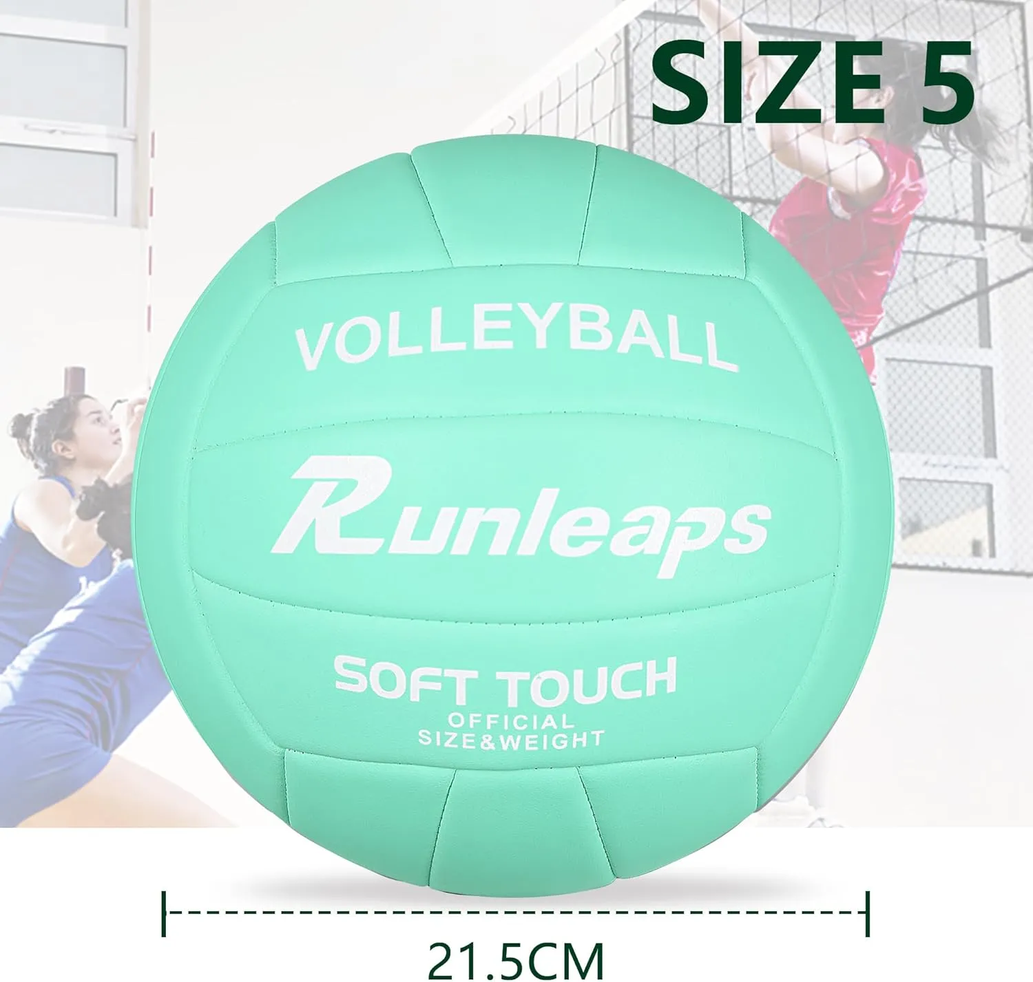 Volleyball, Waterproof Indoor Outdoor Volleyball for Beach Game Gym Training (Official Size 5)