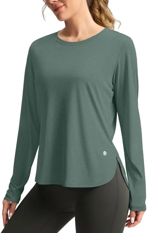 Women's Sun Shirts UPF 50  Long Sleeve UV Protection Shirt Lightweight Quick Dry Workout Hiking Tops for Women