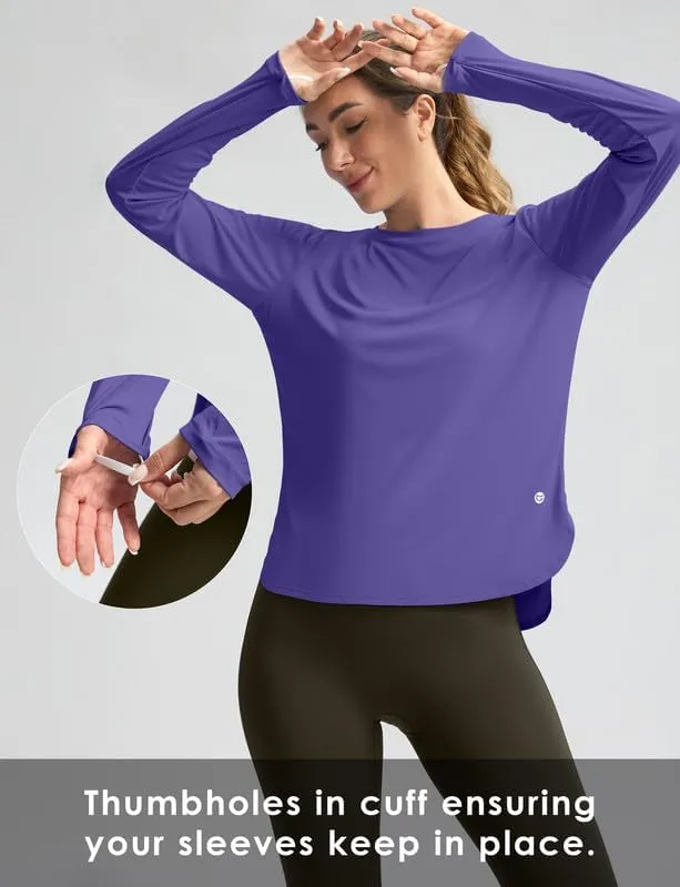 Women's Sun Shirts UPF 50  Long Sleeve UV Protection Shirt Lightweight Quick Dry Workout Hiking Tops for Women