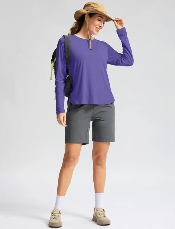 Women's Sun Shirts UPF 50  Long Sleeve UV Protection Shirt Lightweight Quick Dry Workout Hiking Tops for Women