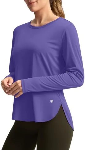 Women's Sun Shirts UPF 50  Long Sleeve UV Protection Shirt Lightweight Quick Dry Workout Hiking Tops for Women